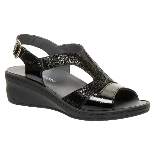 Анатомические женские босоножки Softmode (Софтмод) 1365803, черный - Фото№1